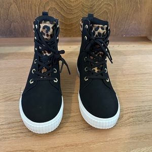Black/Leopard Timberland Skyla Bay 6in Boot